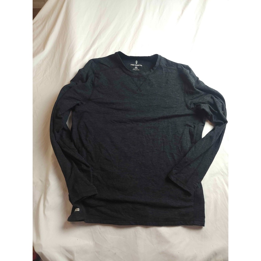Free Country Base Layer Microtech Heat Shirt Mens Medium 38/40‎ Black Outdoor